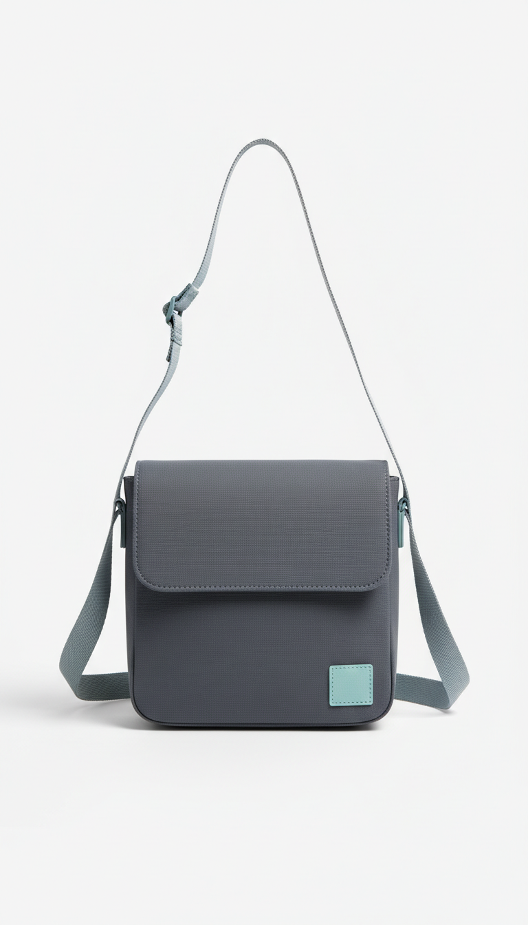 Crossbody-Tasche aus strukturiertem Nylon
