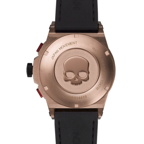 Otto Chrono Herrenuhr – Gold & Braun, Elegantes Chronograph-Design