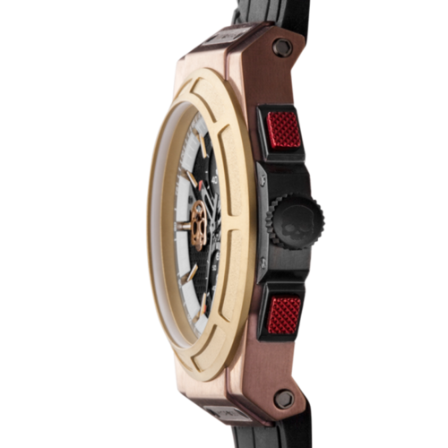 Otto Chrono Herrenuhr – Gold & Braun, Elegantes Chronograph-Design