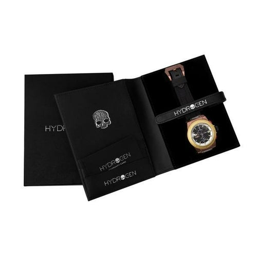 Otto Chrono Herrenuhr – Gold & Braun, Elegantes Chronograph-Design