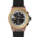 Otto Chrono Herrenuhr – Gold & Braun, Elegantes Chronograph-Design